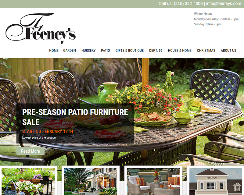 Feeney S Nursery Garden Center Website Design Search Engine